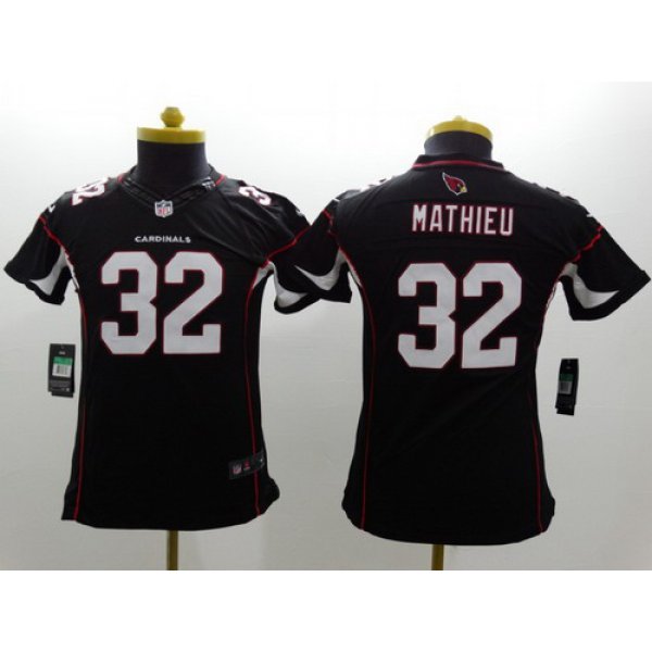 Nike Arizona Cardinals #32 Tyrann Mathieu Black Limited Kids Jersey