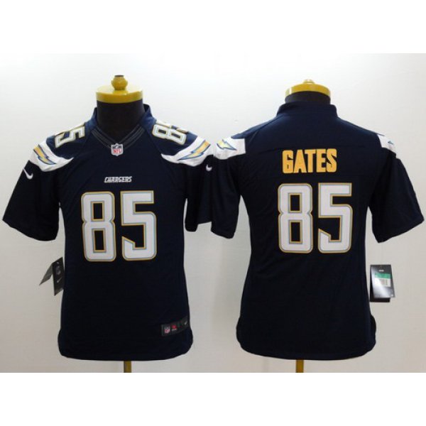 Nike San Diego Chargers #85 Antonio Gates 2013 Navy Blue Limited Kids Jersey