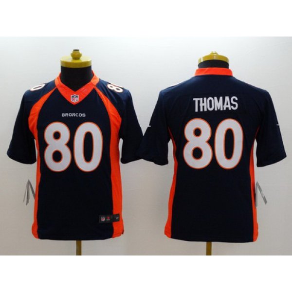 Nike Denver Broncos #80 Julius Thomas 2013 Blue Limited Kids Jersey