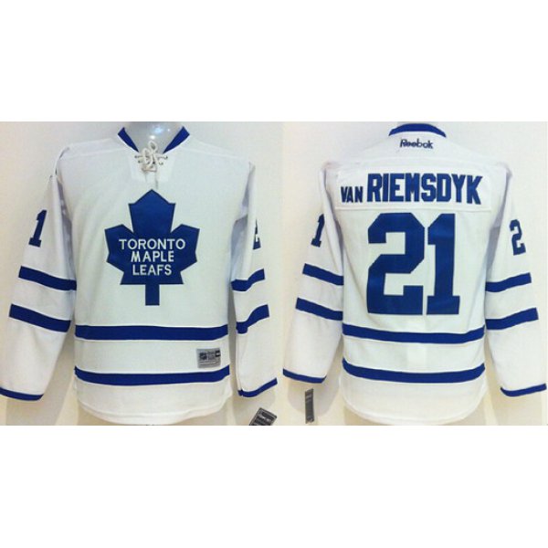 Toronto Maple Leafs #21 James van Riemsdyk White Kids Jersey