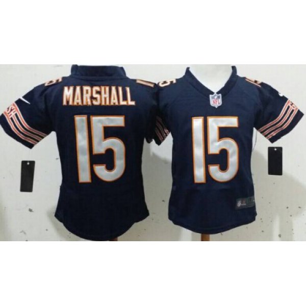 Nike Chicago Bears #15 Brandon Marshall Blue Toddlers Jersey