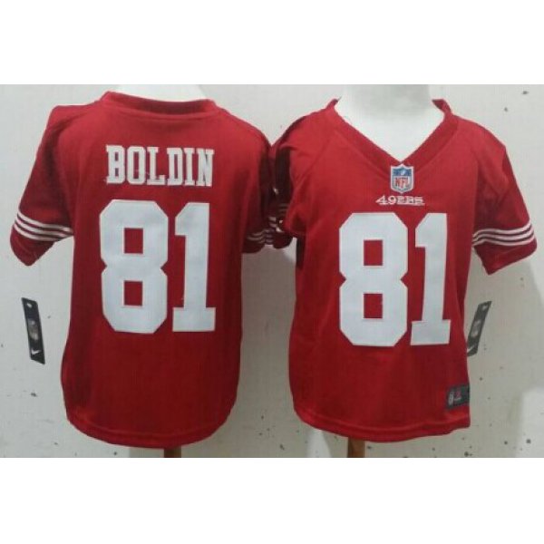 Nike San Francisco 49ers #81 Anquan Boldin Red Toddlers Jersey