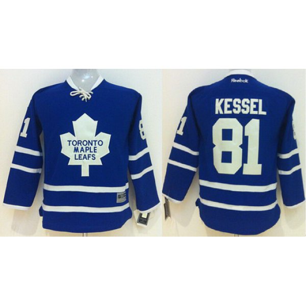 Toronto Maple Leafs #81 Phil Kessel Blue Kids Jersey