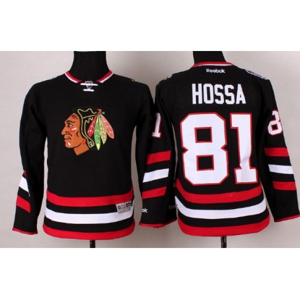 Chicago Blackhawks #81 Marian Hossa 2014 Stadium Series Black Kids Jersey