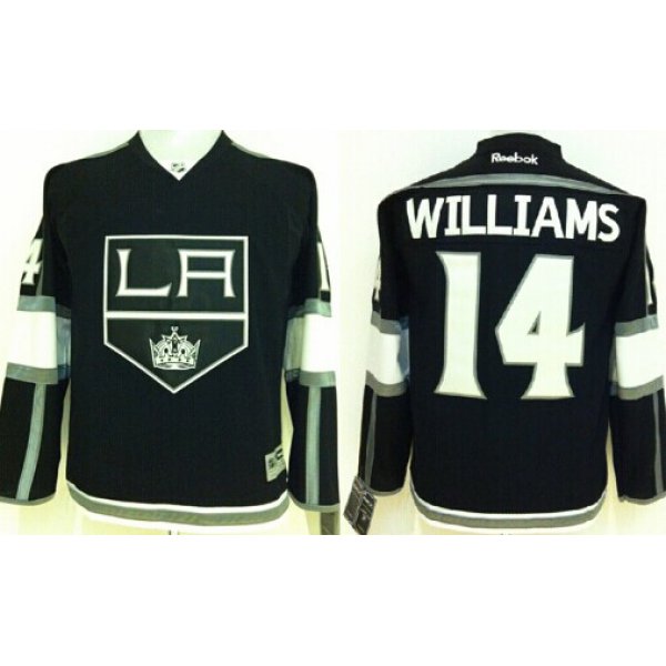 Los Angeles Kings #14 Justin Williams Black Kids Jersey