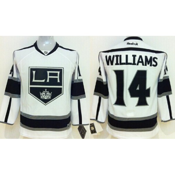 Los Angeles Kings #14 Justin Williams White Kids Jersey