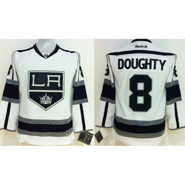 Los Angeles Kings #8 Drew Doughty White Kids Jersey
