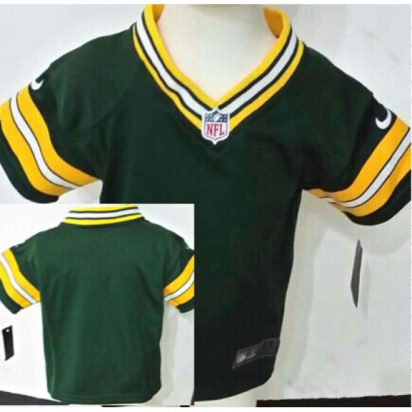 Nike Green Bay Packers Blank Green Toddlers Jersey