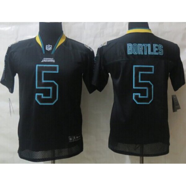 Nike Jacksonville Jaguars #5 Blake Bortles Lights Out Black Kids Jersey