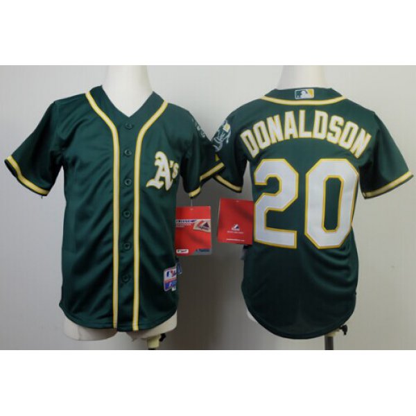 Oakland Athletics #20 Josh Donaldson 2014 Green Kids Jersey