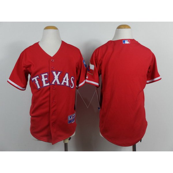 Texas Rangers Blank 2014 Red Kids Jersey