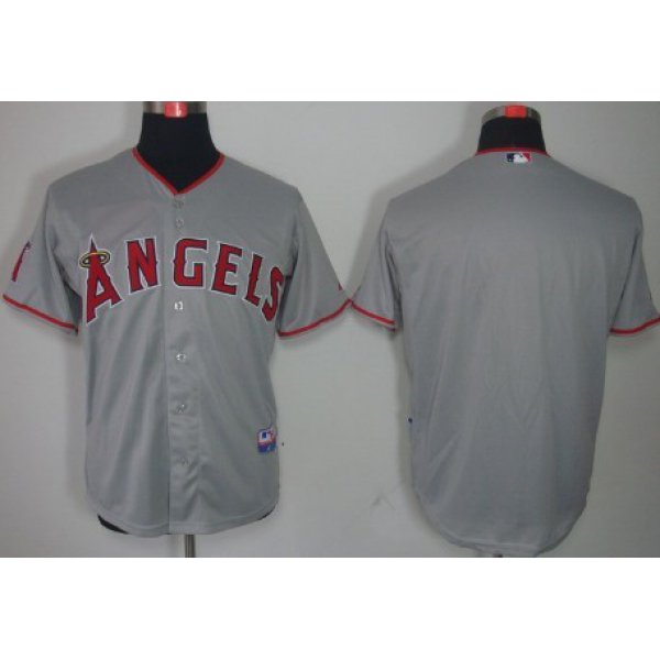 LA Angels of Anaheim Blank Gray Kids Jersey