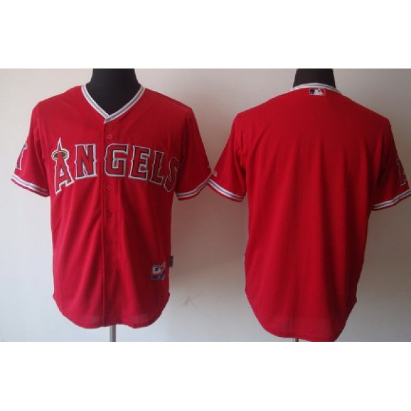 LA Angels of Anaheim Blank Red Kids Jersey