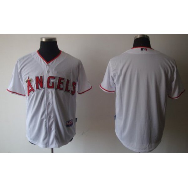 LA Angels of Anaheim Blank White Kids Jersey