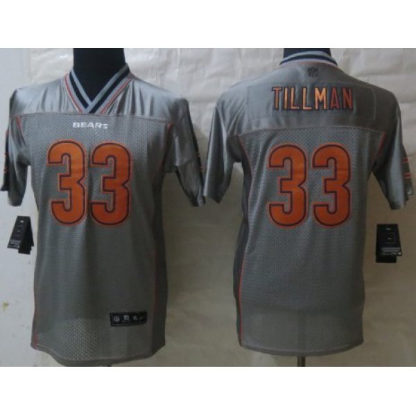 Nike Chicago Bears #33 Charles Tillman 2013 Gray Vapor Kids Jersey