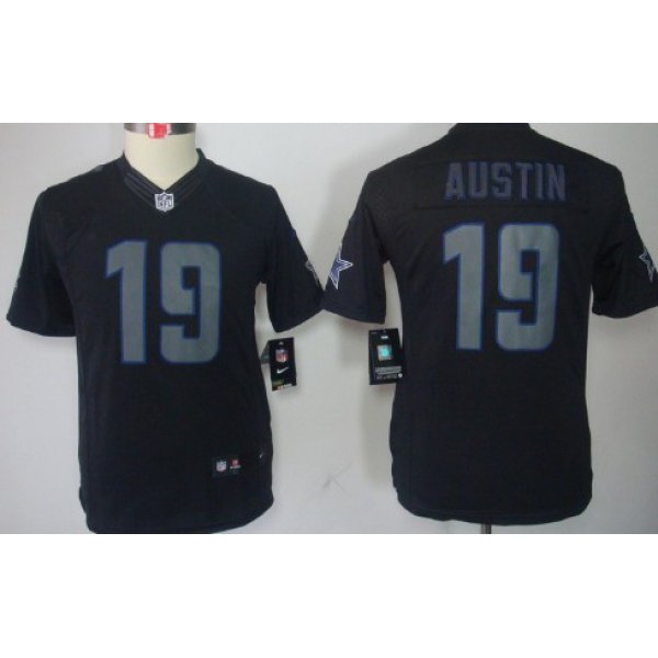 Nike Dallas Cowboys #19 Miles Austin Black Impact Limited Kids Jersey