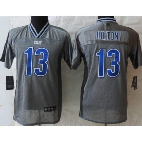 Nike Indianapolis Colts #13 T.Y. Hilton 2013 Gray Vapor Kids Jersey