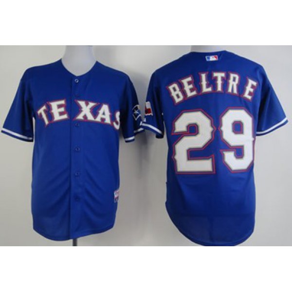 Texas Rangers #29 Adrian Beltre Blue Kids Jersey
