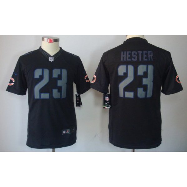 Nike Chicago Bears #23 Devin Hester Black Impact Limited Kids Jersey