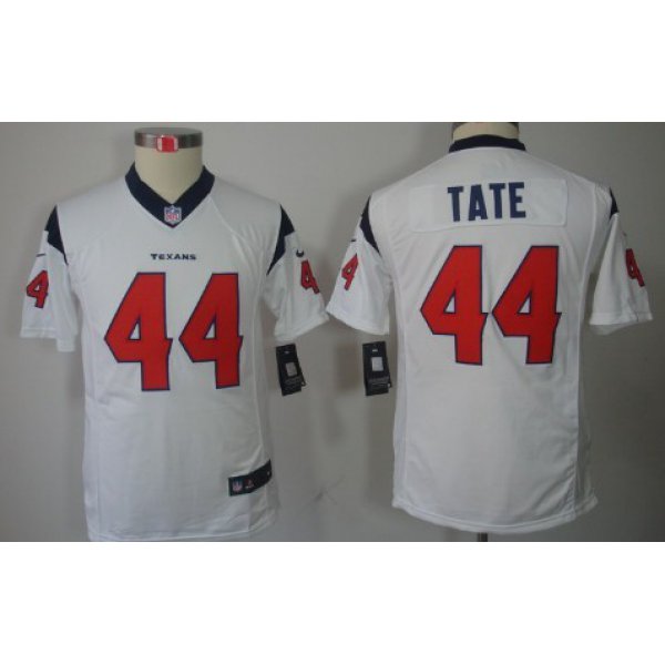 Nike Houston Texans #44 Ben Tate White Limited Kids Jersey