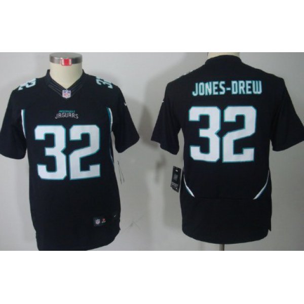 Nike Jacksonville Jaguars #32 Maurice Jones-Drew Black Limited Kids Jersey