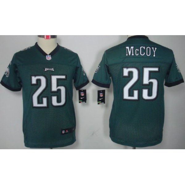 Nike Philadelphia Eagles #25 LeSean McCoy Dark Green Limited Kids Jersey