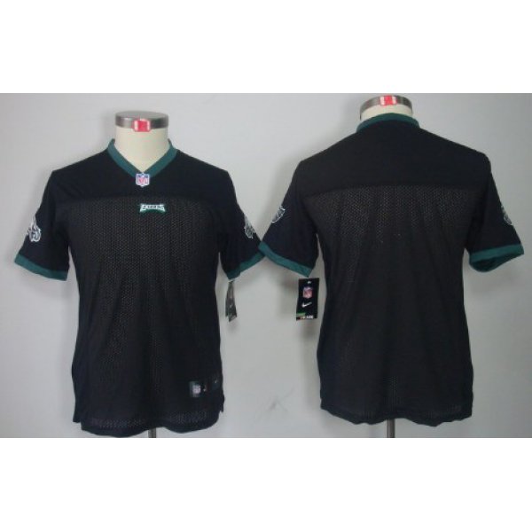 Nike Philadelphia Eagles Blank Black Limited Kids Jersey