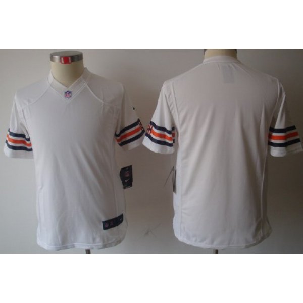 Nike Chicago Bears Blank White Limited Kids Jersey
