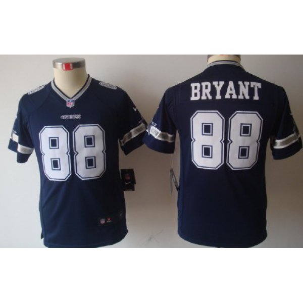 Nike Dallas Cowboys #88 Dez Bryant Blue Limited Kids Jersey