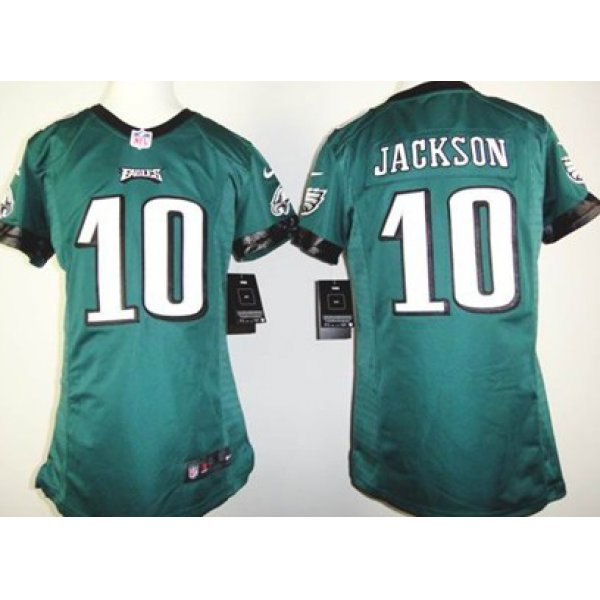 Nike Philadelphia Eagles #10 DeSean Jackson Dark Green Game Kids Jersey