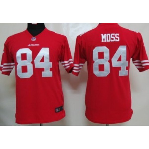 Nike San Francisco 49ers #84 Randy Moss Red Game Kids Jersey