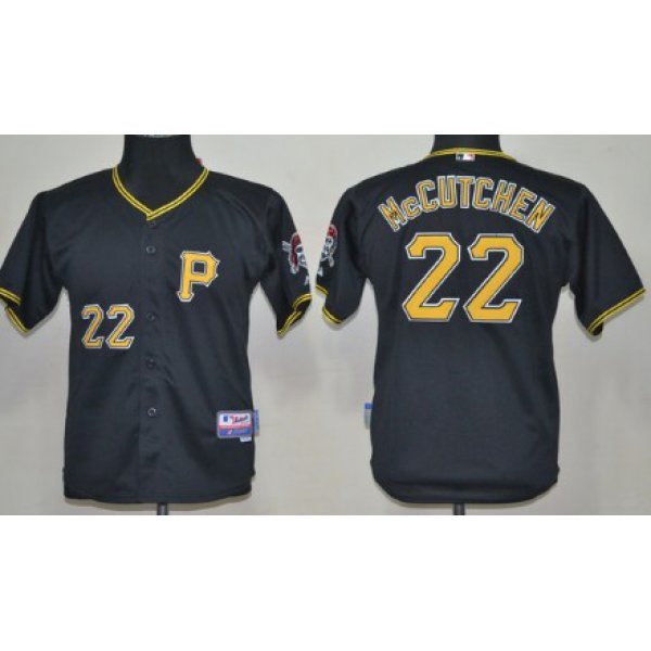 Pittsburgh Pirates #22 Andrew McCutchen Black Kids Jersey