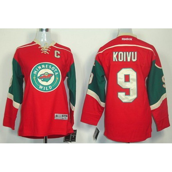 Minnesota Wild #9 Mikko Koivu Red Kids Jersey