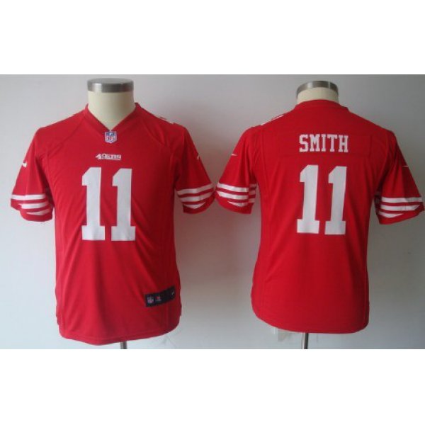 Nike San Francisco 49ers #11 Alex Smith Red Game Kids Jersey