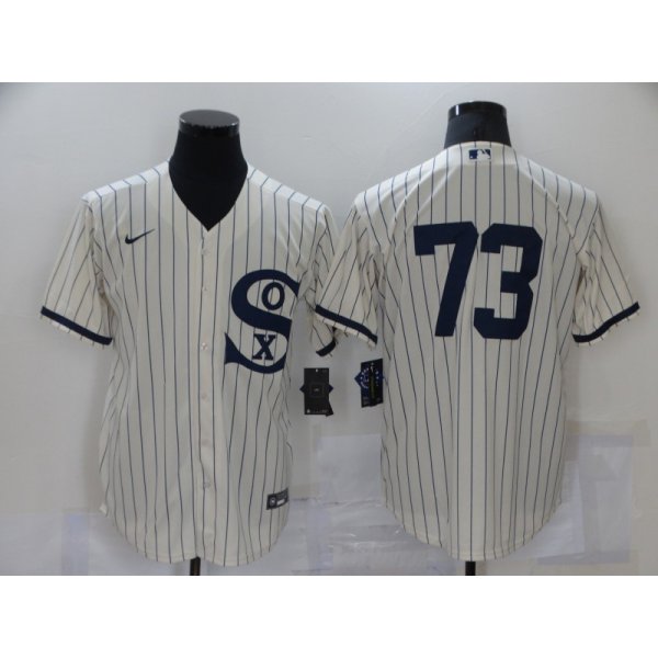 Men's Chicago White Sox #73 Yermin Mercedes 2021 Cream Field of Dreams Cool Base Stitched Nike Jersey