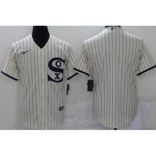 Men's Chicago White Sox Blank Cream 2021 Field of Dreams Cool Base Jersey