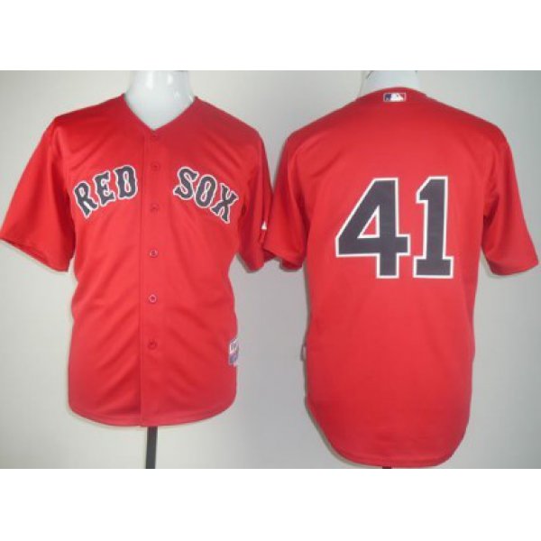 Boston Red Sox #41 Mitchell Boggs Red Jersey