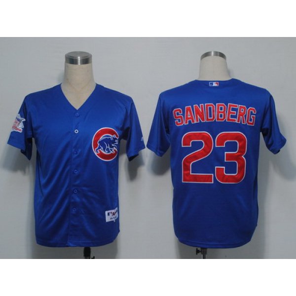 Chicago Cubs #23 Ryne Sandberg Blue Jersey