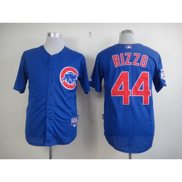 Chicago Cubs #44 Anthony Rizzo Blue Jersey