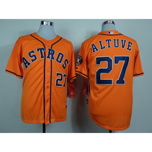 Houston Astros #27 Jose Altuve Orange Jersey