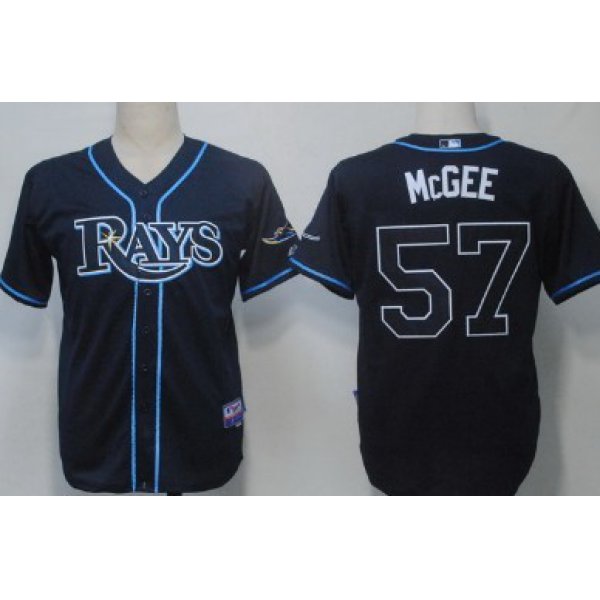 Tampa Bay Rays #57 Jake McGee Navy Blue Jersey