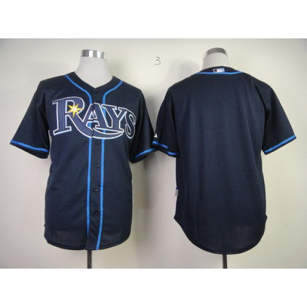 Tampa Bay Rays Blank Navy Blue Jersey