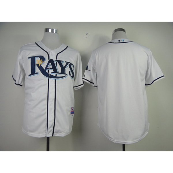 Tampa Bay Rays Blank White Jersey