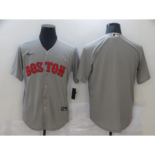 Men Boston Red Sox Blank Grey Game Nike MLB Jerseys
