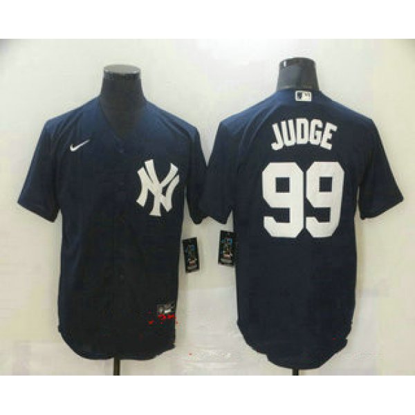 Men's New York Yankees #99 Aaron Judge Navy Blue Stitched MLB Nike Cool Base Jersey