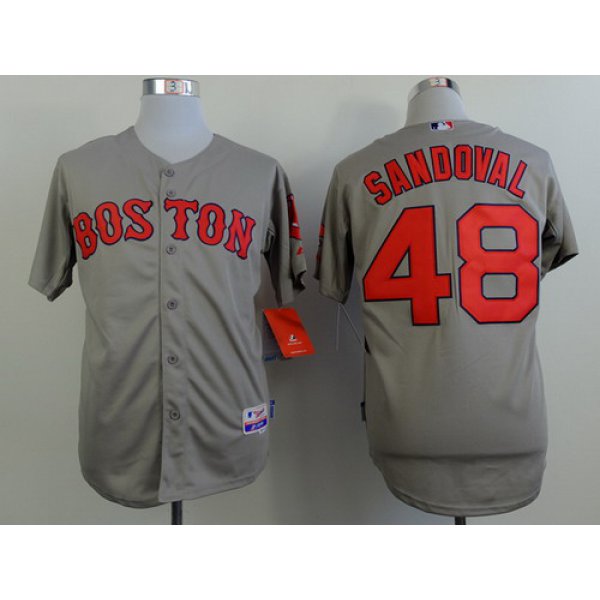 Boston Red Sox #48 Pablo Sandoval 2014 Gray Jersey