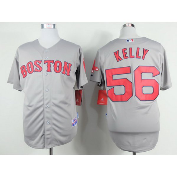 Boston Red Sox #56 Joe Kelly 2014 Gray Jersey