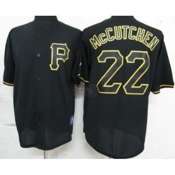 Pittsburgh Pirates #22 Andrew McCutchen Black Fashion Jersey