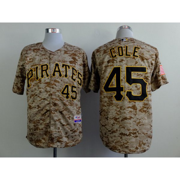 Pittsburgh Pirates #45 Gerrit Cole 2014 Camo Jersey