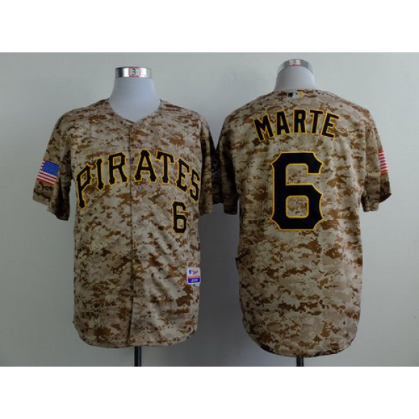 Pittsburgh Pirates #6 Starling Marte 2014 Camo Jersey